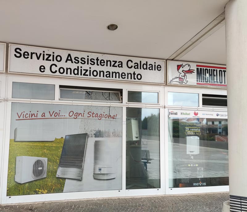 Servizio assistenza caldaie condizionamento negozio